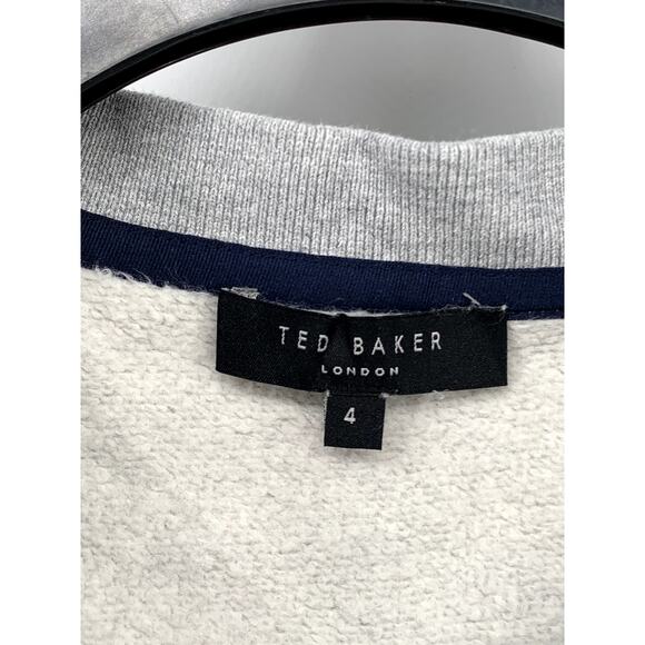 TED BAKER LONDON Men's Gray Hatton Crewneck Long Sleeve Casual Sweatshirt SZ4(L) - Picture 10 of 11